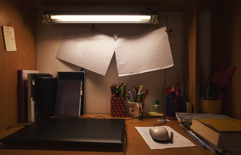 Bureau d'étudiant en PASS avec cahiers et feuilles pour adapter sa méthode de S1 à S2